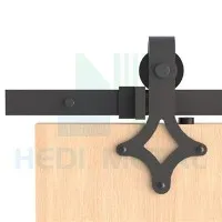 Mattsvart Ladugårdsdörr